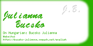 julianna bucsko business card